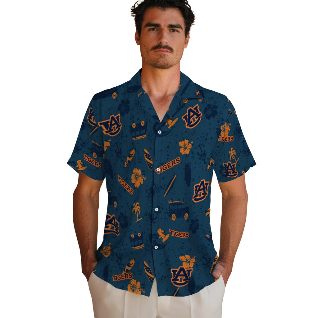 Auburn Tigers Hawaiian Shirt - Beach Vibe | Hula Hawaiian Shirts