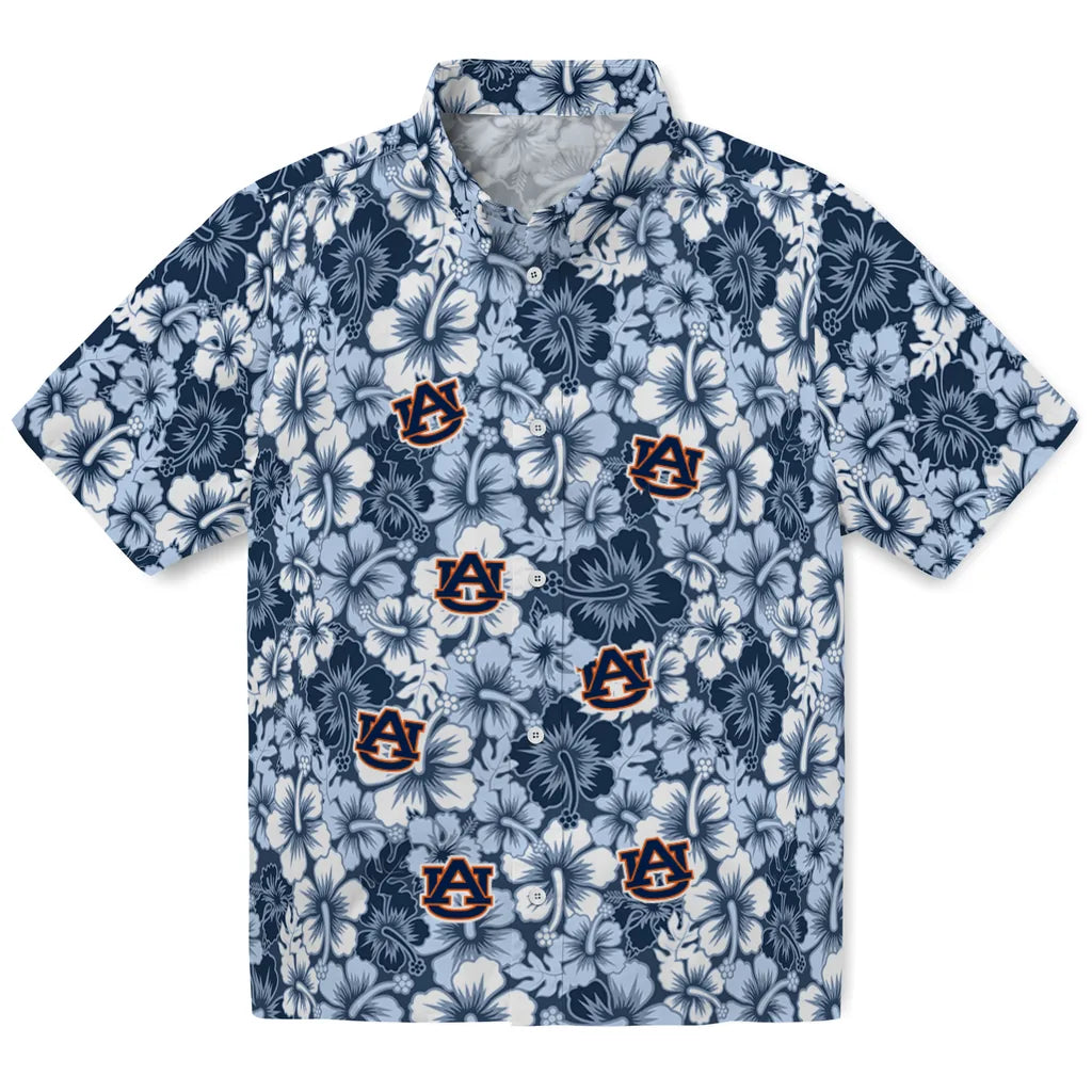Auburn Tigers Hawaiian Shirt - Hibiscus Blooms | Hula Hawaiian Shirts