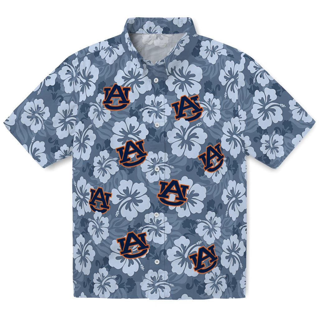 Auburn Tigers Hawaiian Shirt - Hibiscus Cluster | Hula Hawaiian Shirts