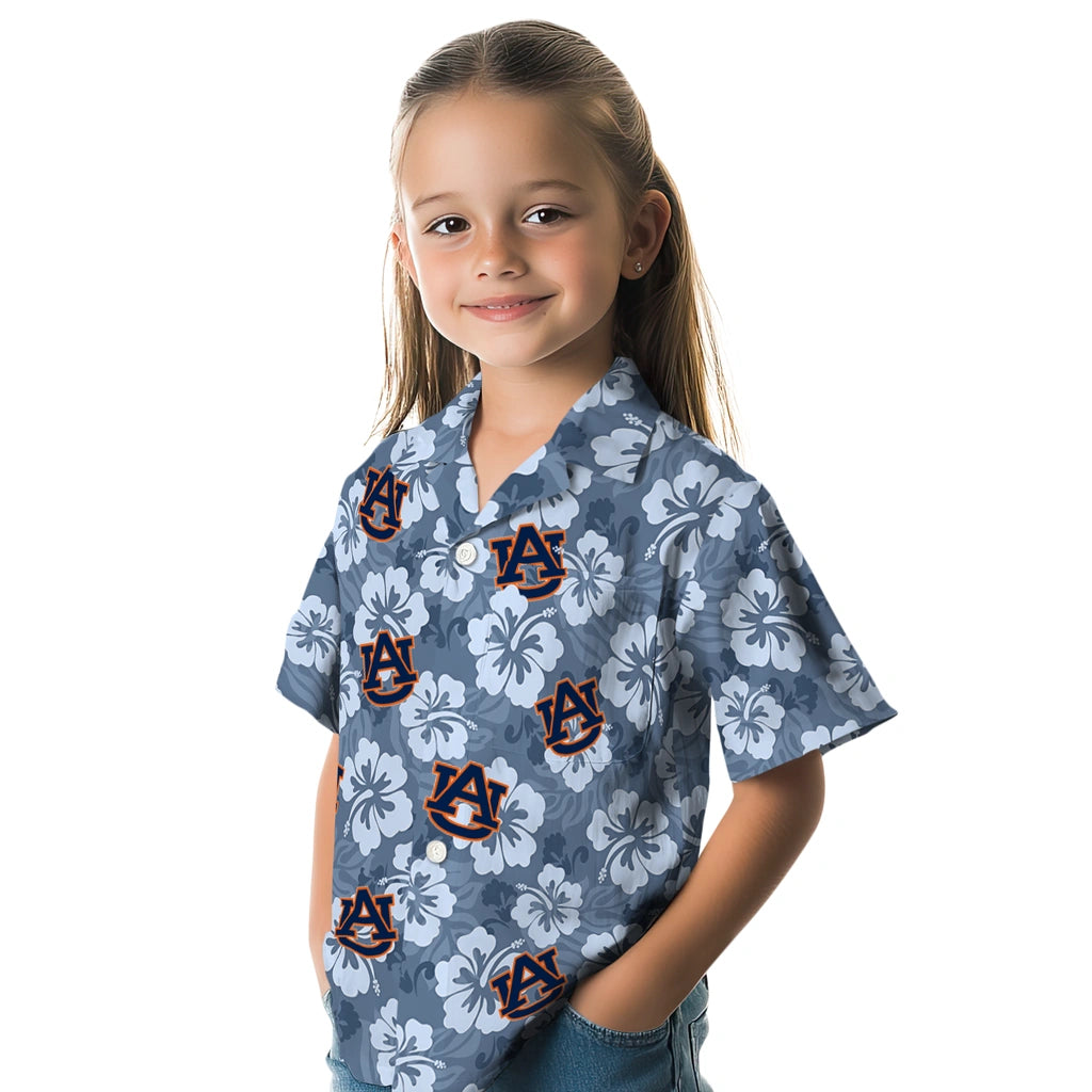 Auburn Tigers Hawaiian Shirt - Hibiscus Cluster | Hula Hawaiian Shirts