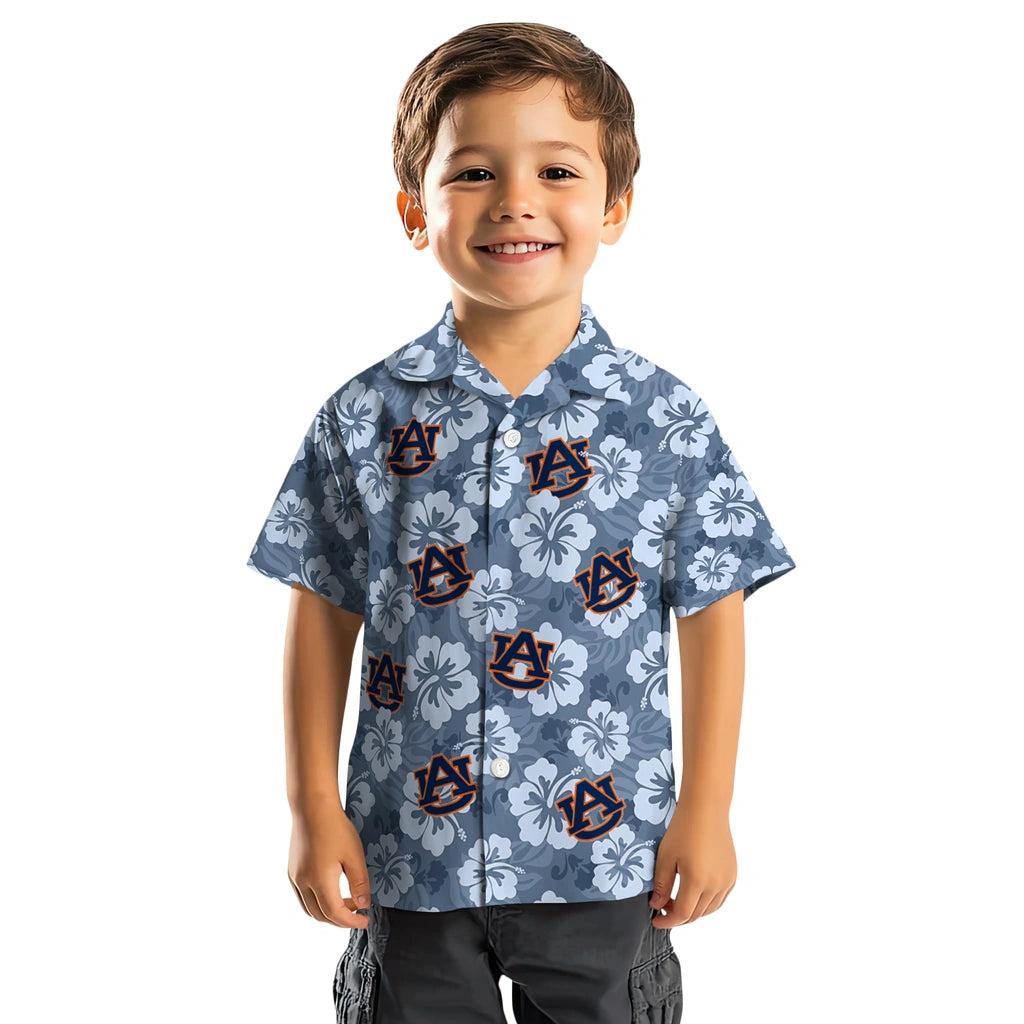 Auburn Tigers Hawaiian Shirt - Hibiscus Cluster | Hula Hawaiian Shirts