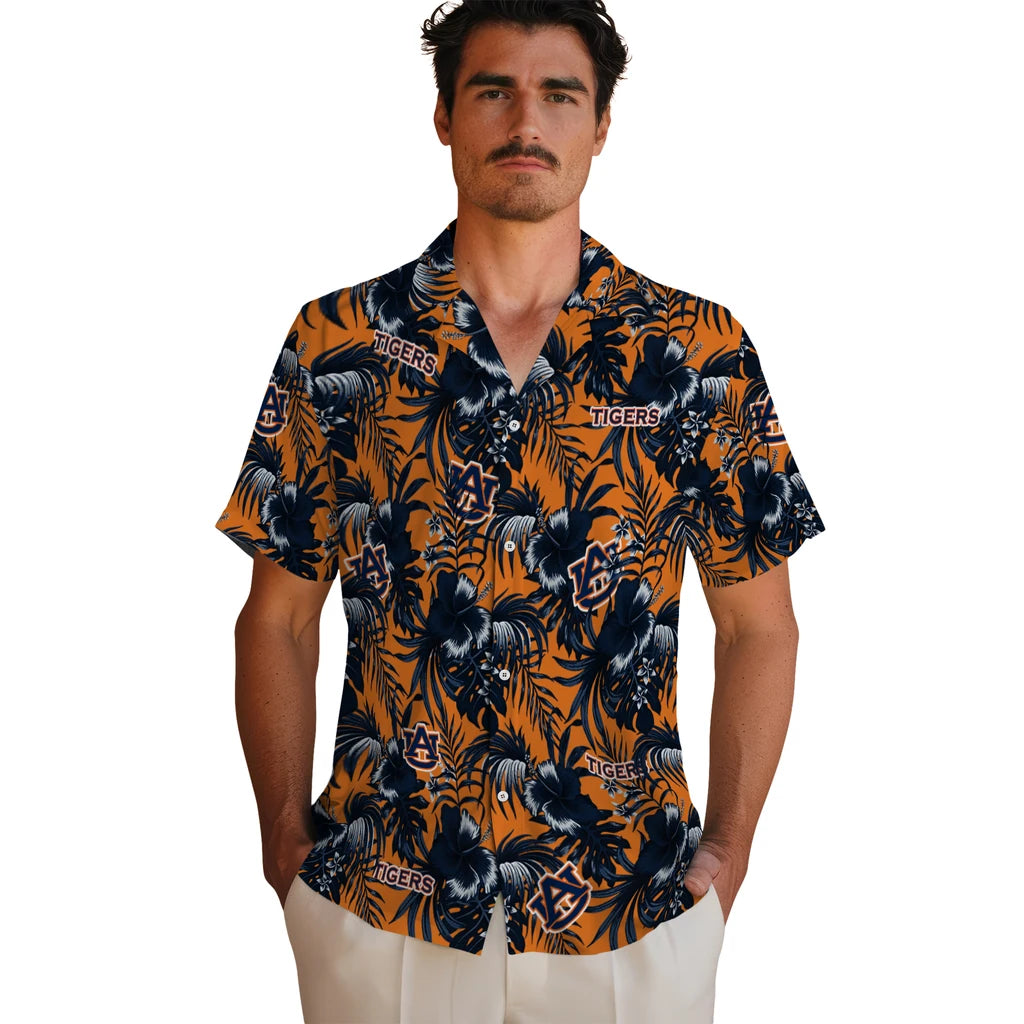Auburn Tigers Hawaiian Shirt - Hibiscus Exotic | Hula Hawaiian Shirts