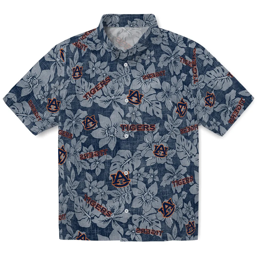 Auburn Tigers Hawaiian Shirt - Hibiscus Oasis | Hula Hawaiian Shirts