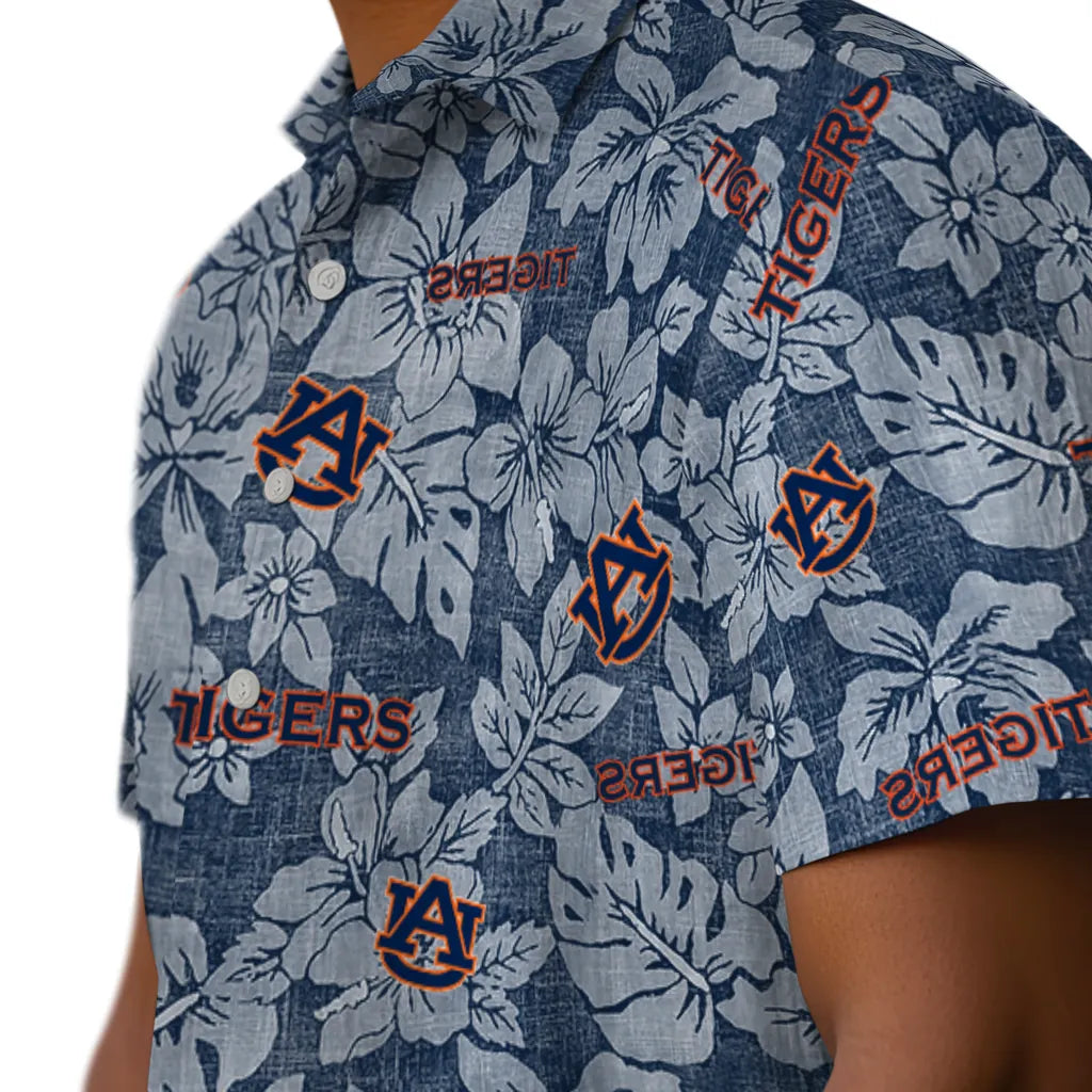 Auburn Tigers Hawaiian Shirt - Hibiscus Oasis | Hula Hawaiian Shirts