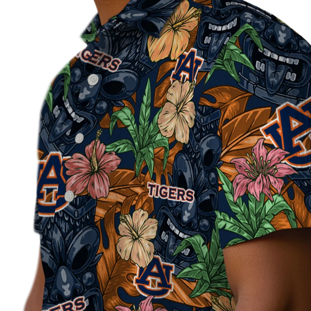 Auburn Tigers Hawaiian Shirt - Hibiscus Tiki Jungle | Hula Hawaiian Shirts