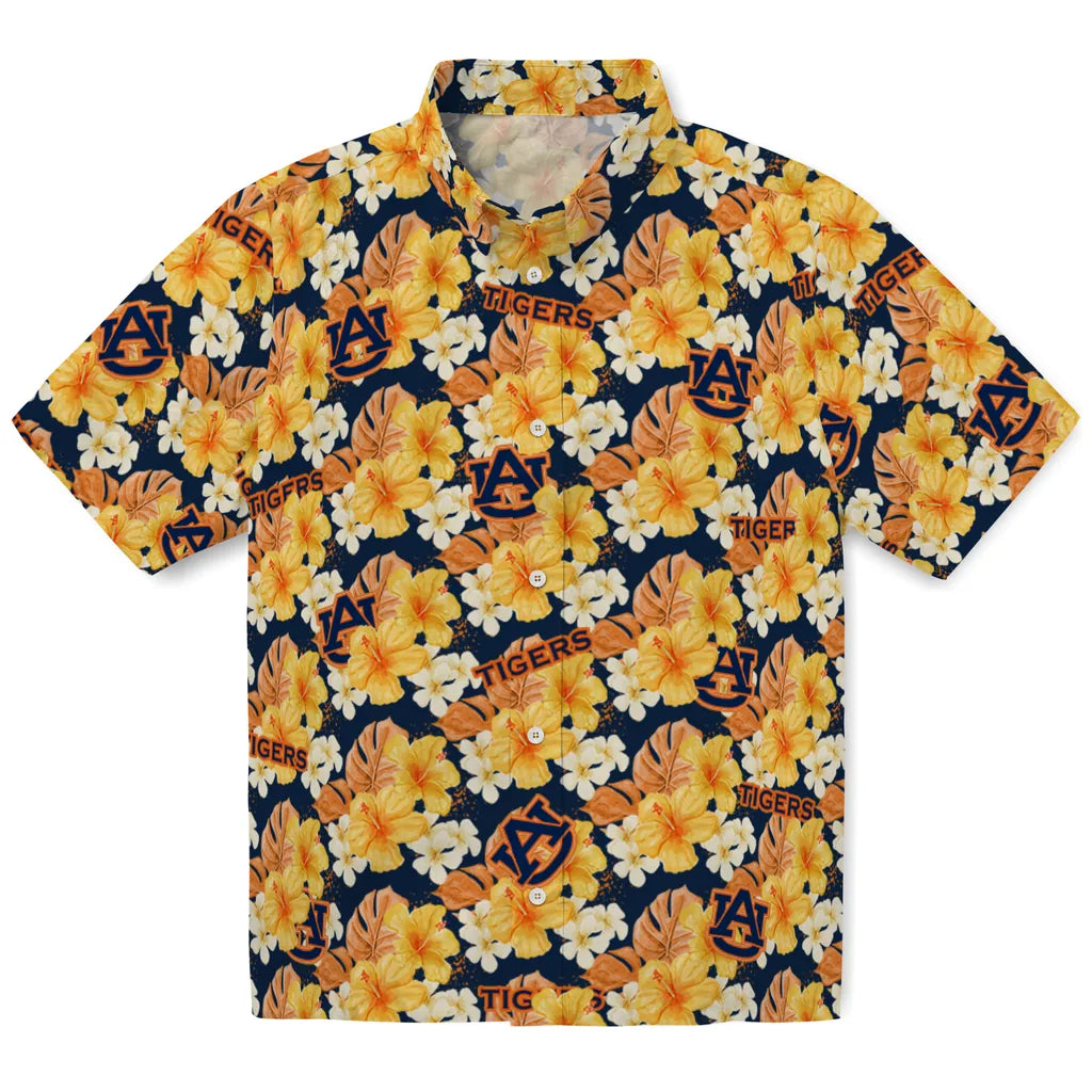 Auburn Tigers Hawaiian Shirt - Hibiscus Tropics | Hula Hawaiian Shirts