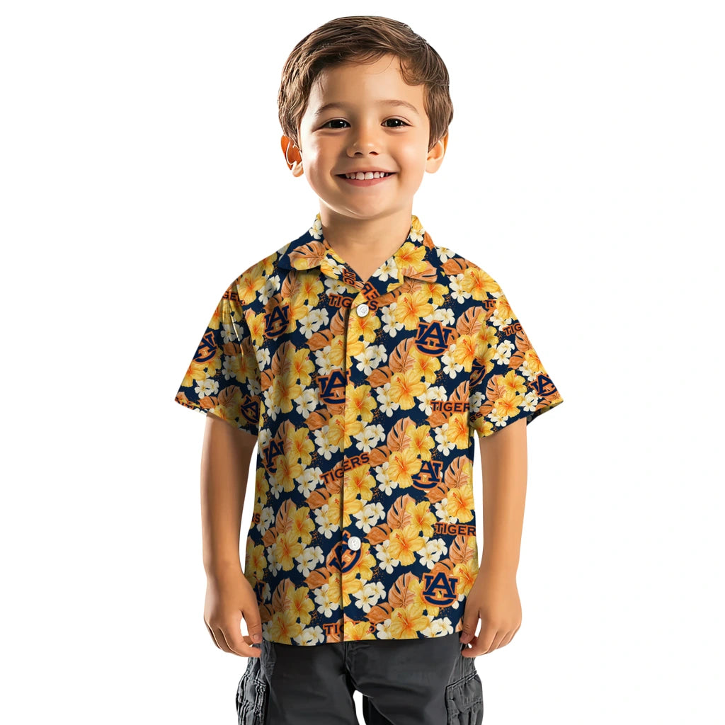 Auburn Tigers Hawaiian Shirt - Hibiscus Tropics | Hula Hawaiian Shirts