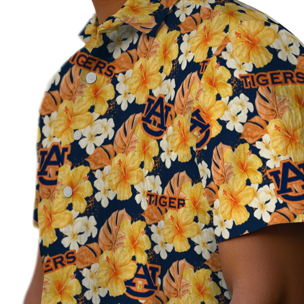 Auburn Tigers Hawaiian Shirt - Hibiscus Tropics | Hula Hawaiian Shirts
