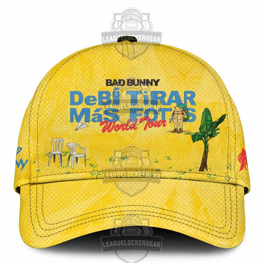 Bad Bunny DeBí Tirar Más Fotos World Tour Miami Marlins Collaboration Baseball Jersey - LeagueLockerGear