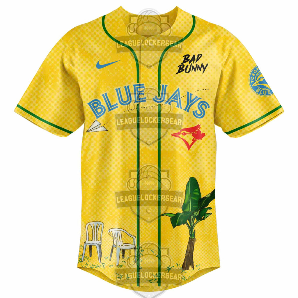 Bad Bunny Toronto Blue Jays DeBí TiRaR MáS FoToS World Tour Baseball Jersey - LeagueLockerGear