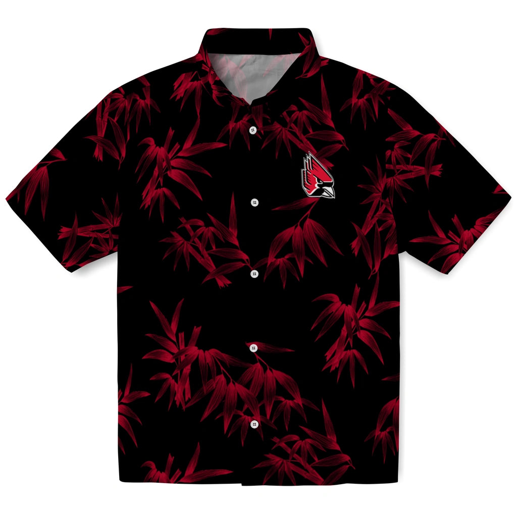 Ball State Cardinals Hawaiian Shirt - Bamboo Branches | Hula Hawaiian Shirts