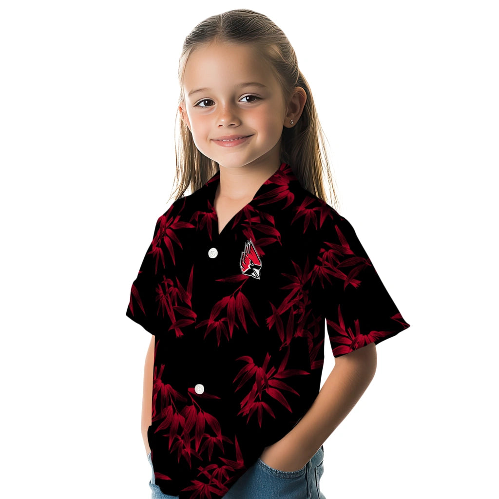 Ball State Cardinals Hawaiian Shirt - Bamboo Branches | Hula Hawaiian Shirts