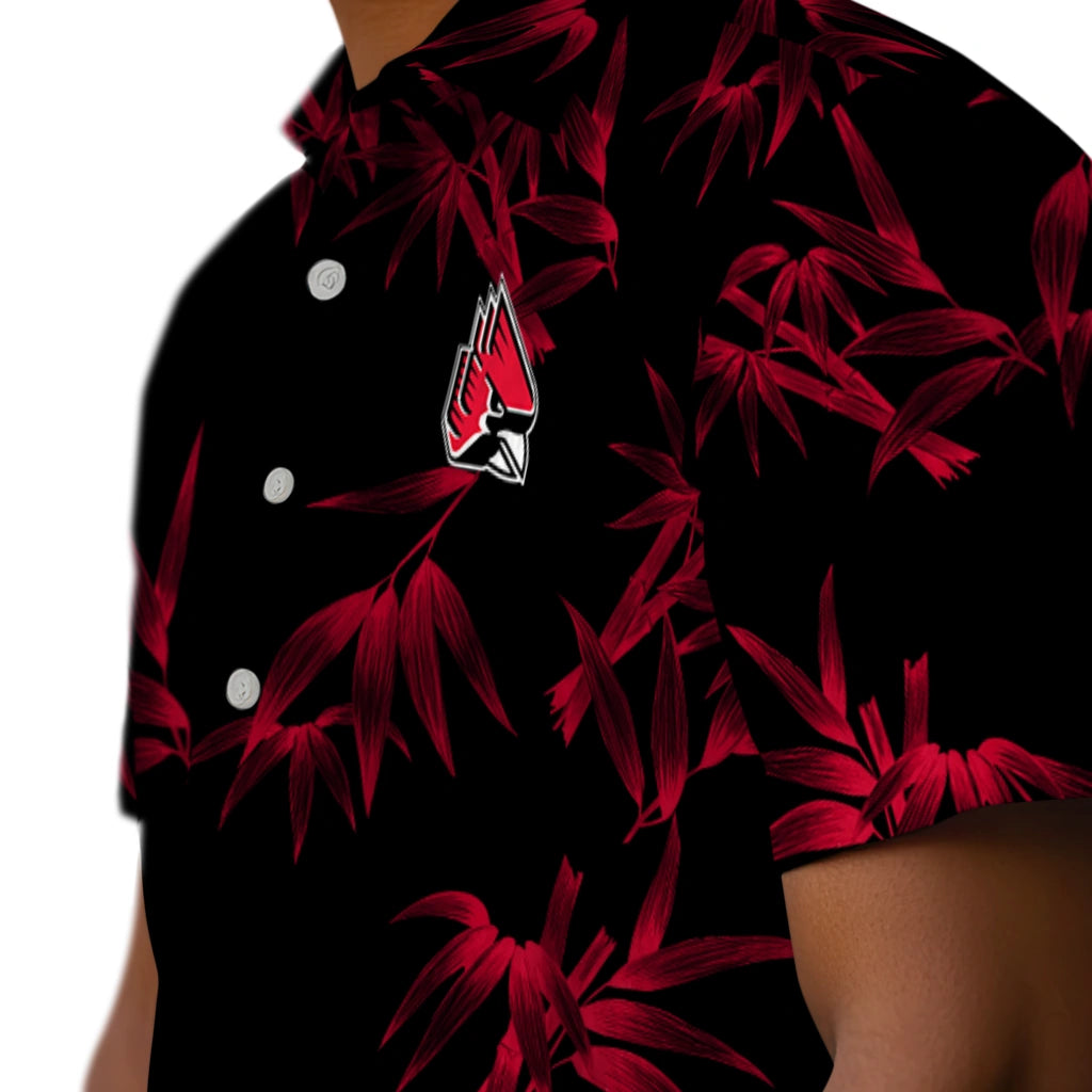 Ball State Cardinals Hawaiian Shirt - Bamboo Branches | Hula Hawaiian Shirts