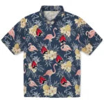 Ball State Cardinals Hawaiian Shirt - Flamingo Hibiscus | Hula Hawaiian Shirts