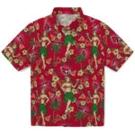 Ball State Cardinals Hawaiian Shirt - Hawaiian Girls Design | Hula Hawaiian Shirts