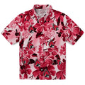 Ball State Cardinals Hawaiian Shirt - Hibiscus Arrangement | Hula Hawaiian Shirts