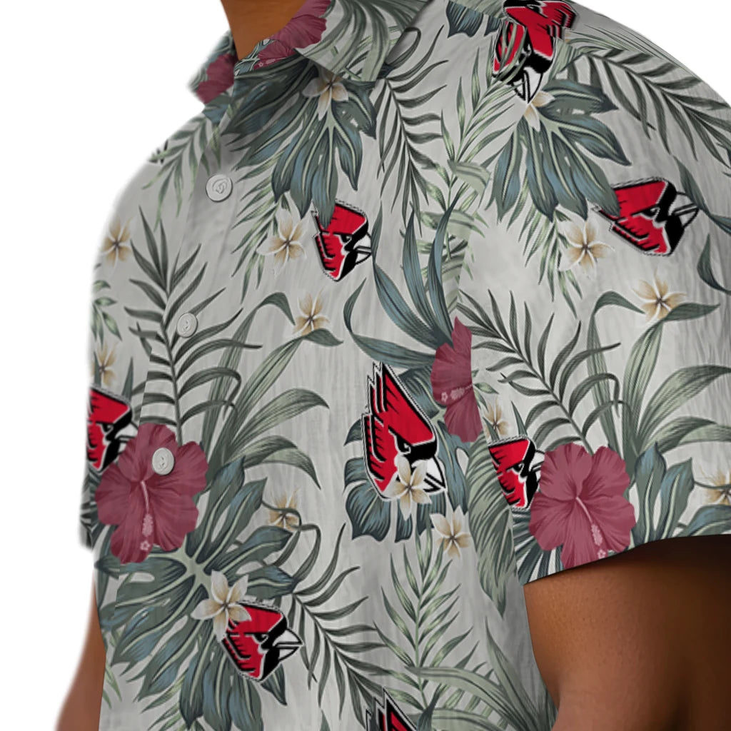 Ball State Cardinals Hawaiian Shirt - Hibiscus Designs | Hula Hawaiian Shirts