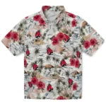 Ball State Cardinals Hawaiian Shirt - Hibiscus Seaside | Hula Hawaiian Shirts