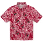 Ball State Cardinals Hawaiian Shirt - Leaf Outline | Hula Hawaiian Shirts