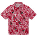Ball State Cardinals Hawaiian Shirt - Leaf Outline | Hula Hawaiian Shirts