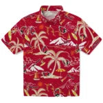 Ball State Cardinals Hawaiian Shirt - Palm Tree Island | Hula Hawaiian Shirts
