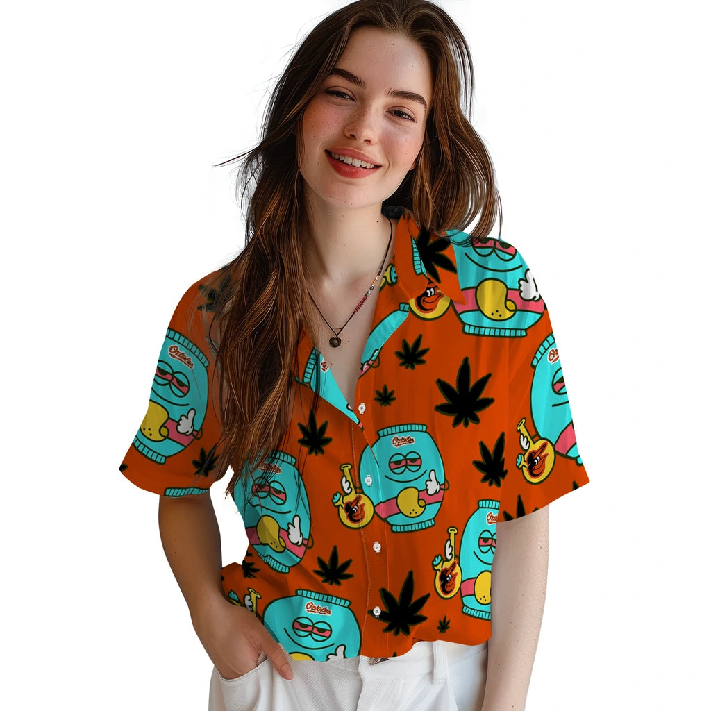 Baltimore Orioles Hawaiian Shirt - Chill Vibe | Hula Hawaiian Shirts