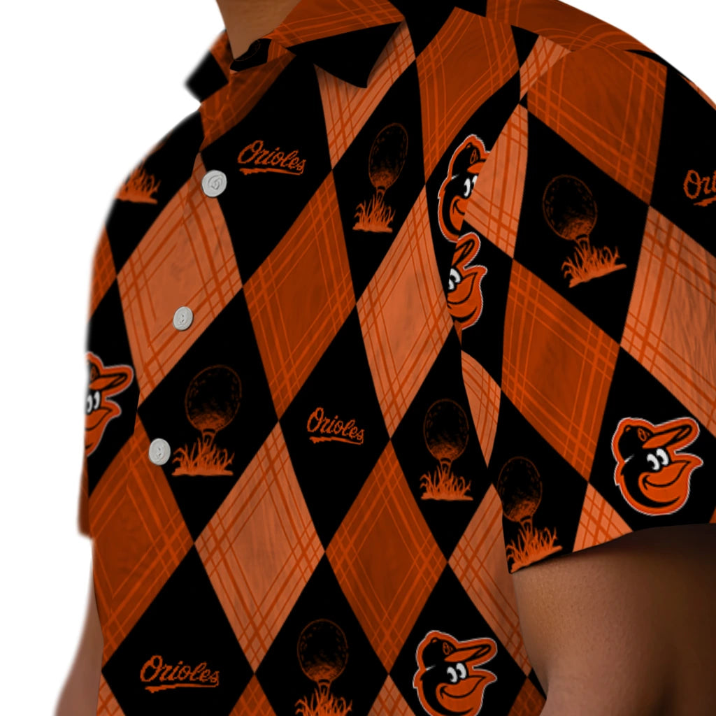 Baltimore Orioles Hawaiian Shirt - Golfing Plaid | Hula Hawaiian Shirts