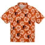 Baltimore Orioles Hawaiian Shirt - Hibiscus Cluster | Hula Hawaiian Shirts