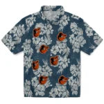 Baltimore Orioles Hawaiian Shirt - Hibiscus Flowers | Hula Hawaiian Shirts
