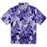 Baltimore Ravens Hawaiian Shirt - Hibiscus Arrangement | Hula Hawaiian Shirts