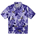 Baltimore Ravens Hawaiian Shirt - Hibiscus Arrangement | Hula Hawaiian Shirts