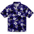 Baltimore Ravens Hawaiian Shirt - Hibiscus Flower Design | Hula Hawaiian Shirts