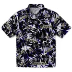 Baltimore Ravens Hawaiian Shirt - Hibiscus Overlay | Hula Hawaiian Shirts