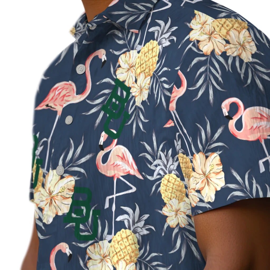 Baylor Bears Hawaiian Shirt - Flamingo Hibiscus | Hula Hawaiian Shirts