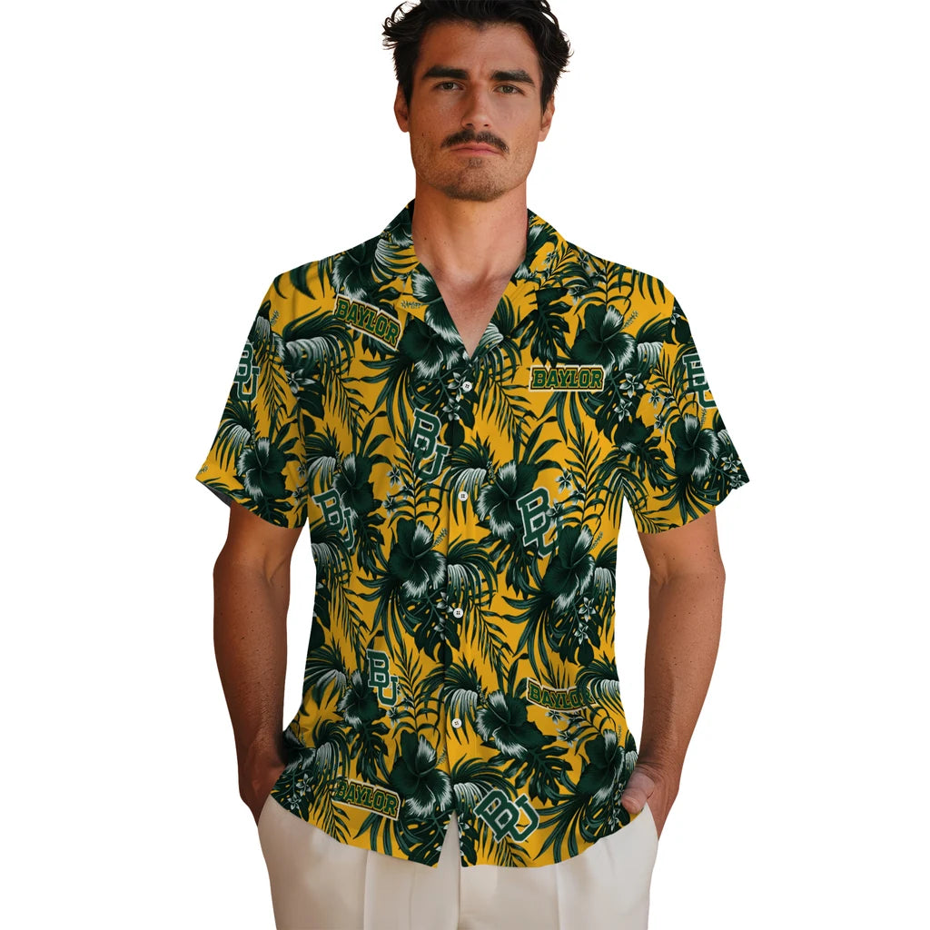Baylor Bears Hawaiian Shirt - Hibiscus Exotic | Hula Hawaiian Shirts