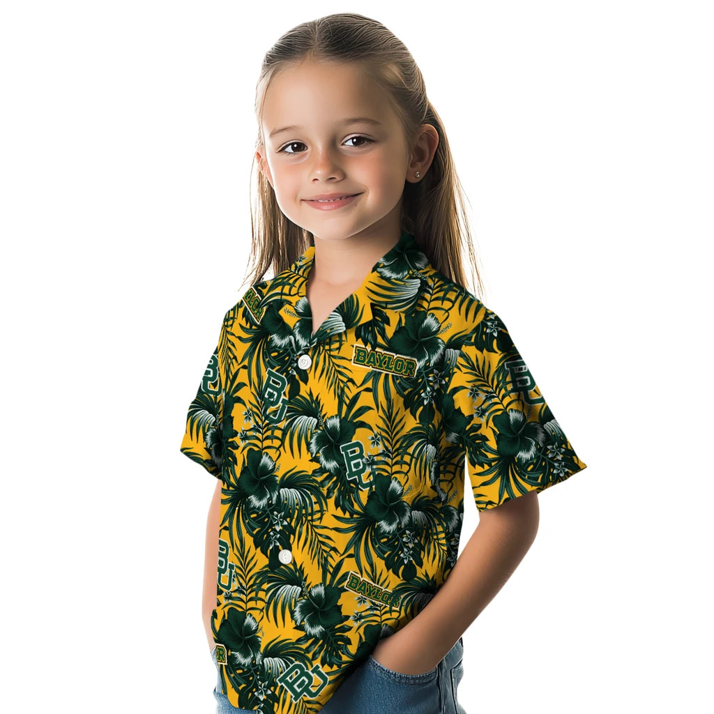 Baylor Bears Hawaiian Shirt - Hibiscus Exotic | Hula Hawaiian Shirts