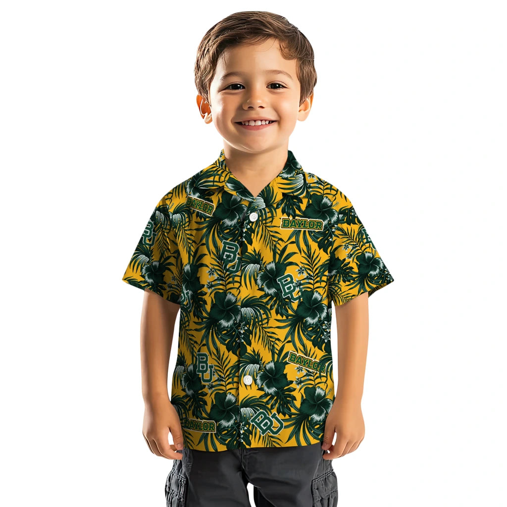 Baylor Bears Hawaiian Shirt - Hibiscus Exotic | Hula Hawaiian Shirts