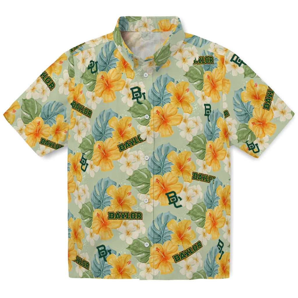 Baylor Bears Hawaiian Shirt - Hibiscus Mood | Hula Hawaiian Shirts