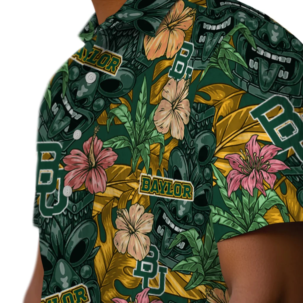 Baylor Bears Hawaiian Shirt - Hibiscus Tiki Jungle | Hula Hawaiian Shirts