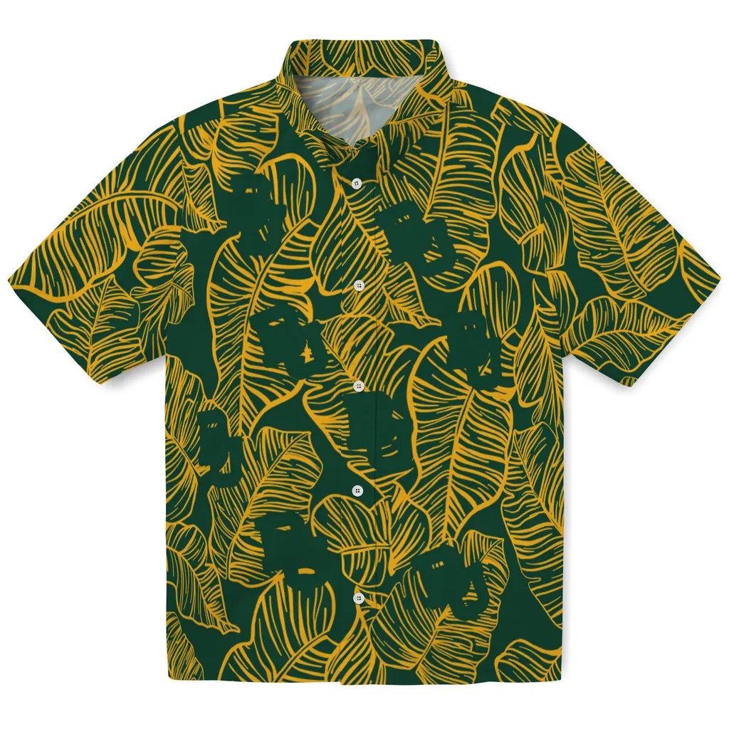 Baylor Bears Hawaiian Shirt - Leaf Outline | Hula Hawaiian Shirts