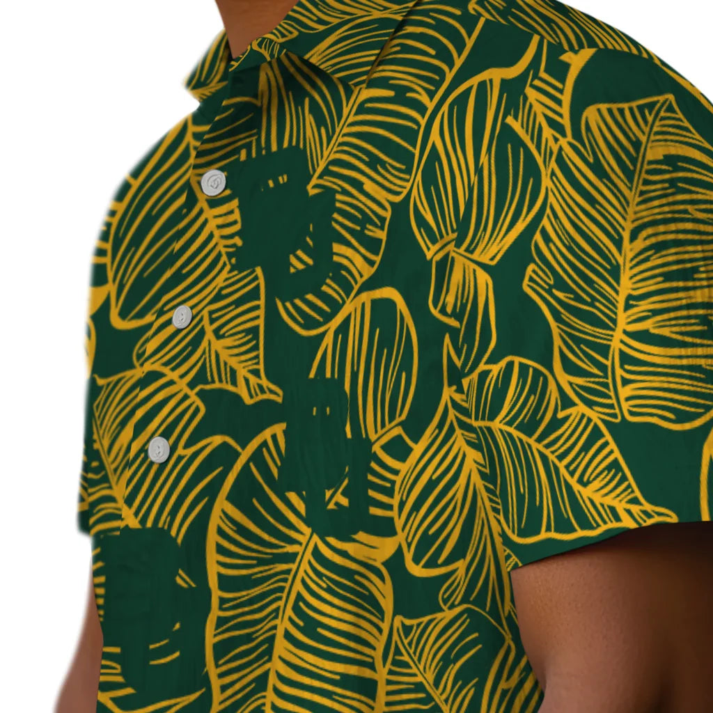 Baylor Bears Hawaiian Shirt - Leaf Outline | Hula Hawaiian Shirts