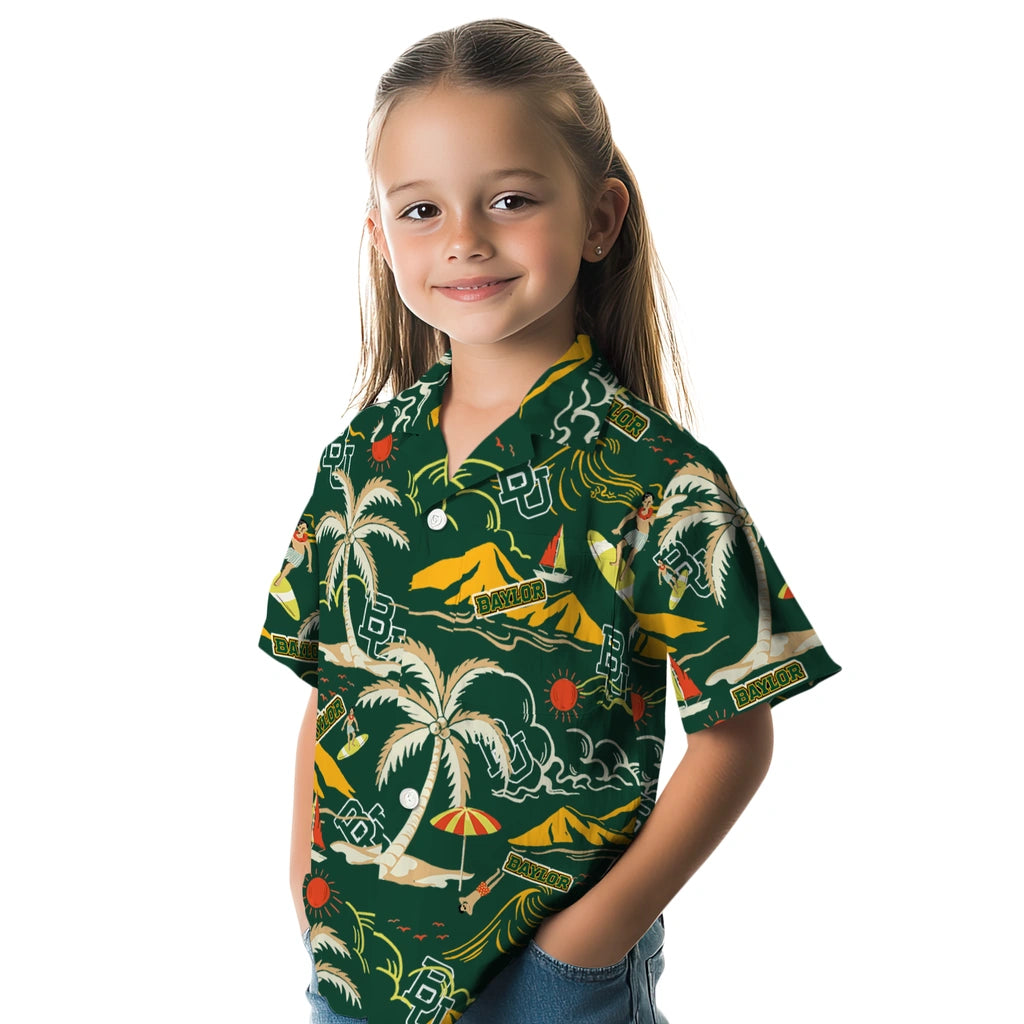 Baylor Bears Hawaiian Shirt - Palm Tree Island | Hula Hawaiian Shirts