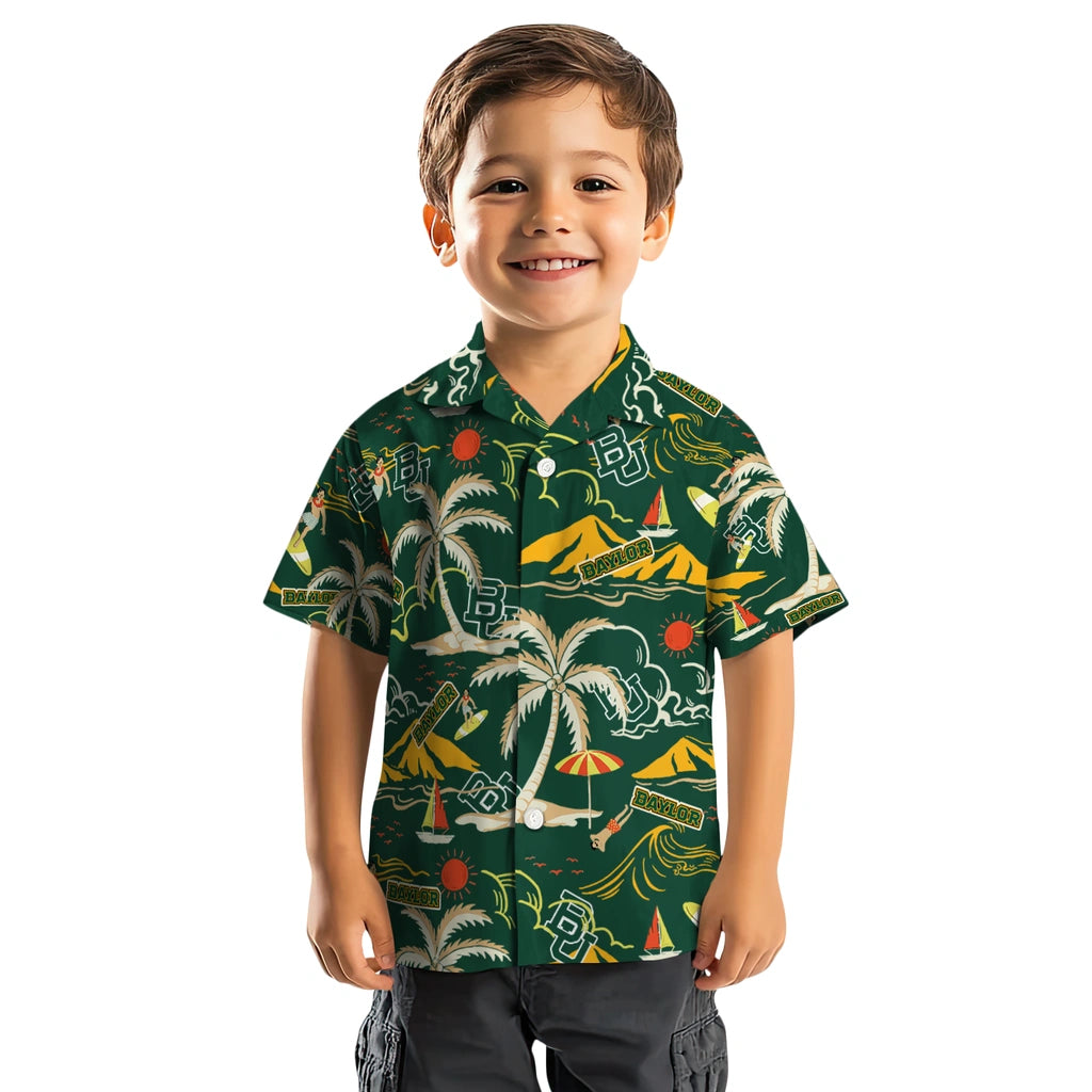 Baylor Bears Hawaiian Shirt - Palm Tree Island | Hula Hawaiian Shirts