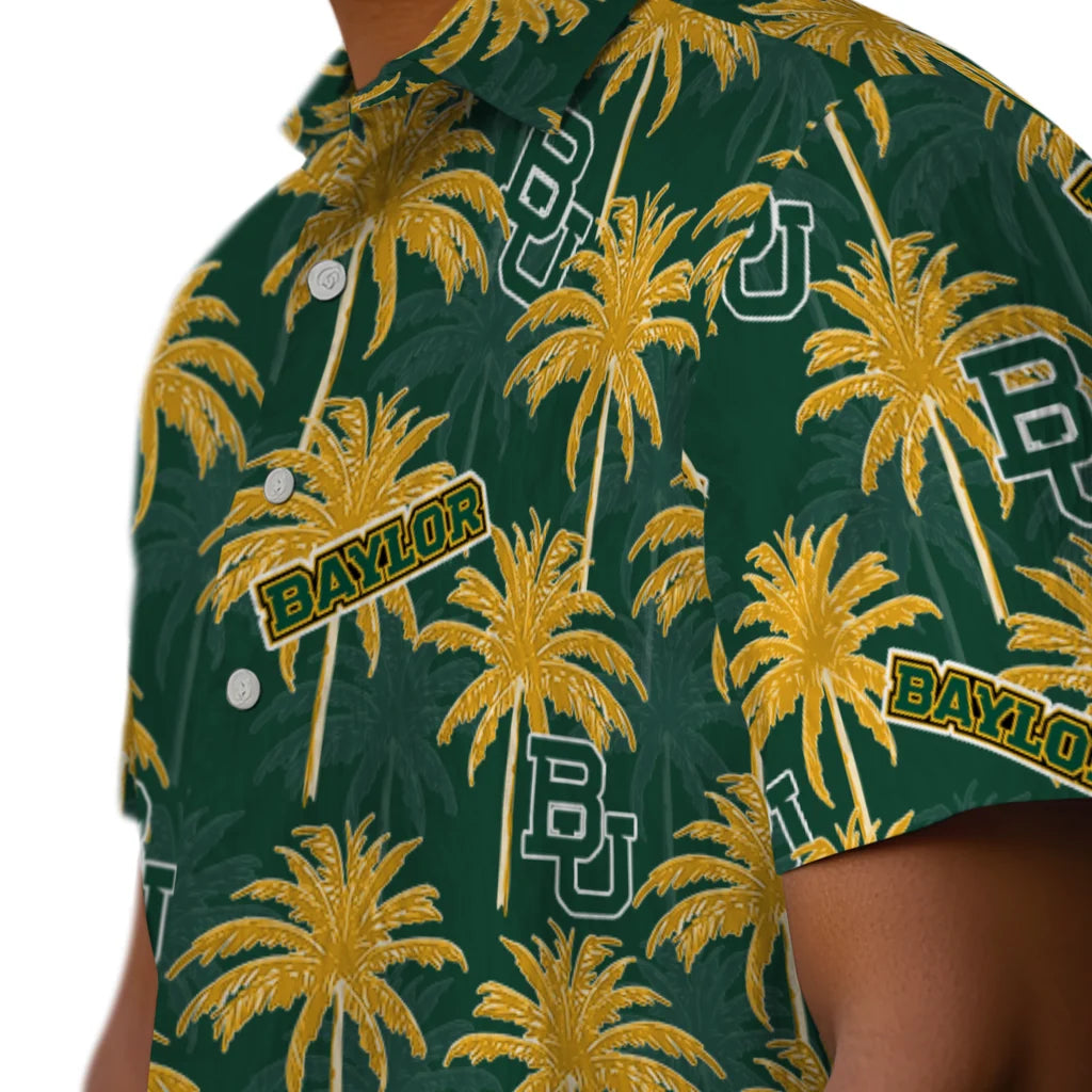 Baylor Bears Hawaiian Shirt - Palm Tree Motif | Hula Hawaiian Shirts