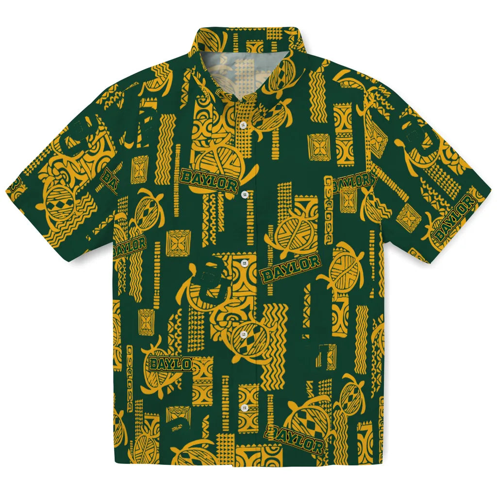Baylor Bears Hawaiian Shirt - Turtle Lines | Hula Hawaiian Shirts