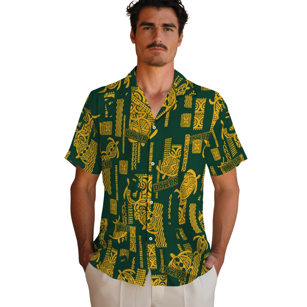 Baylor Bears Hawaiian Shirt - Turtle Lines | Hula Hawaiian Shirts