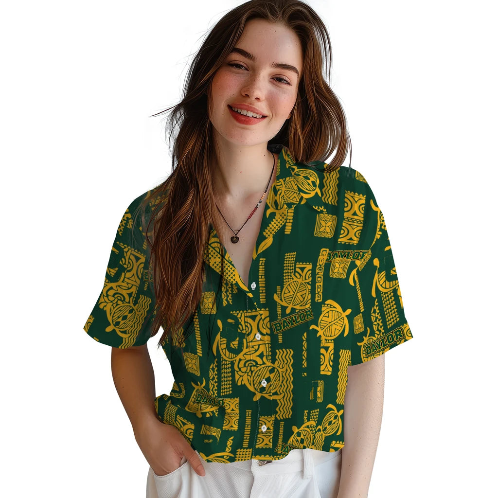 Baylor Bears Hawaiian Shirt - Turtle Lines | Hula Hawaiian Shirts