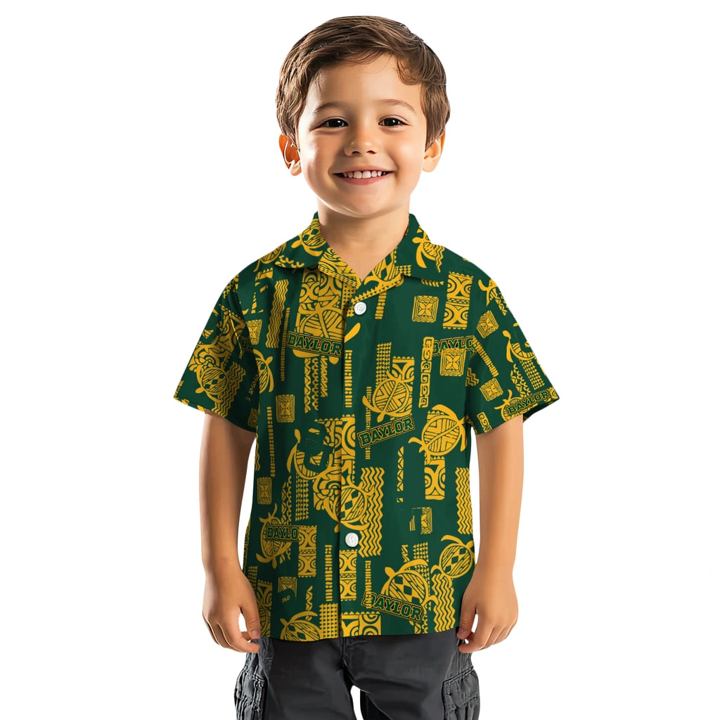Baylor Bears Hawaiian Shirt - Turtle Lines | Hula Hawaiian Shirts