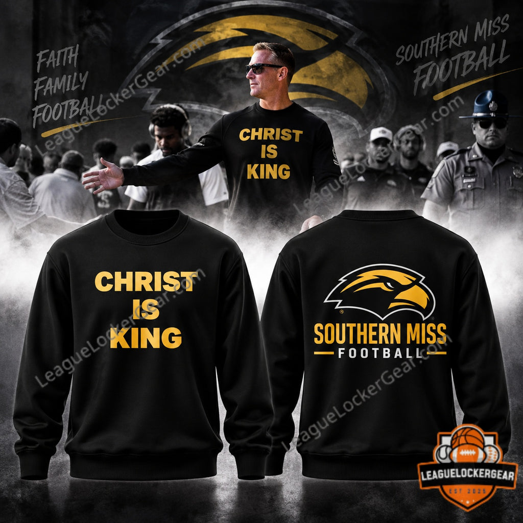 Blake Anderson Christ Is King Southern Miss Football Sweatshirt