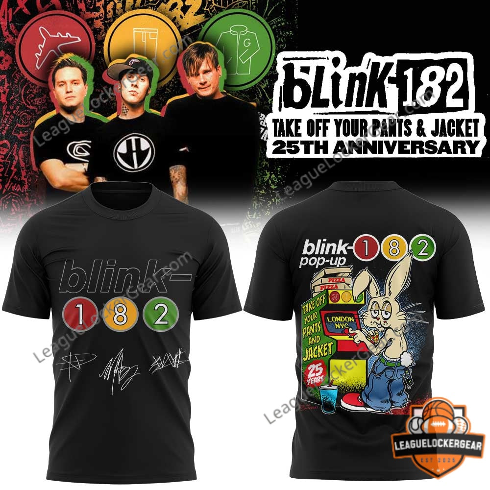 Blink-182 Take Off Your Pants & Jacket 25th Anniversary 2026 T-Shirt - LeagueLockerGear